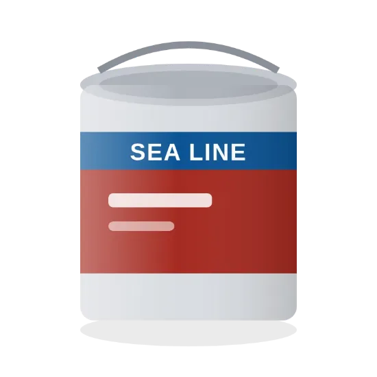 SEA LINE AF Samopolirajući antifouling crvena